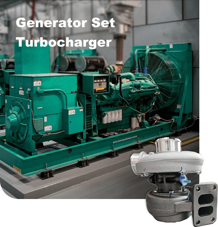 Generator-seting-turbocharger