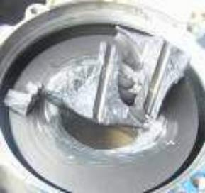 Roda de turbina e roda do impulsor danificados devido a problemas de fundição - Alfredturbo